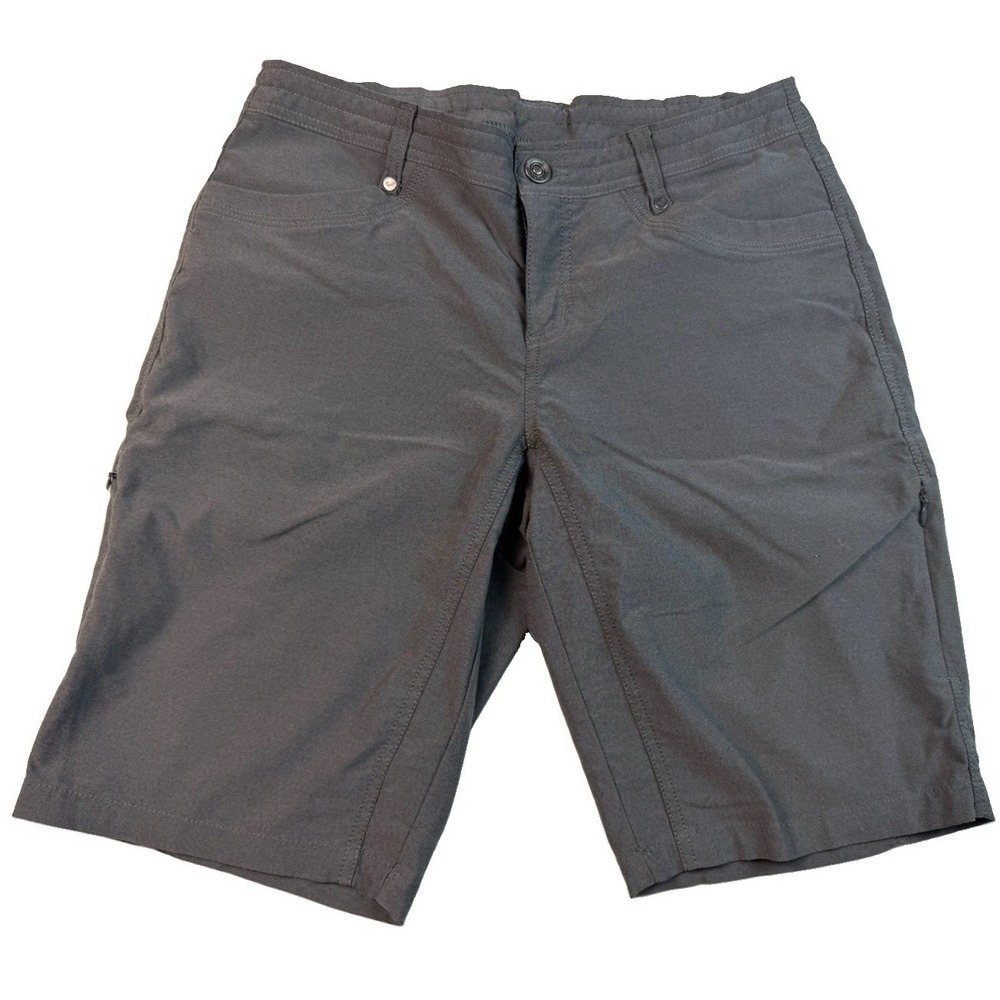 KUHL Womens Gray Hiking Shorts 11" Inseam Size 8 Mid Rise Outdoor Trekking Cargo